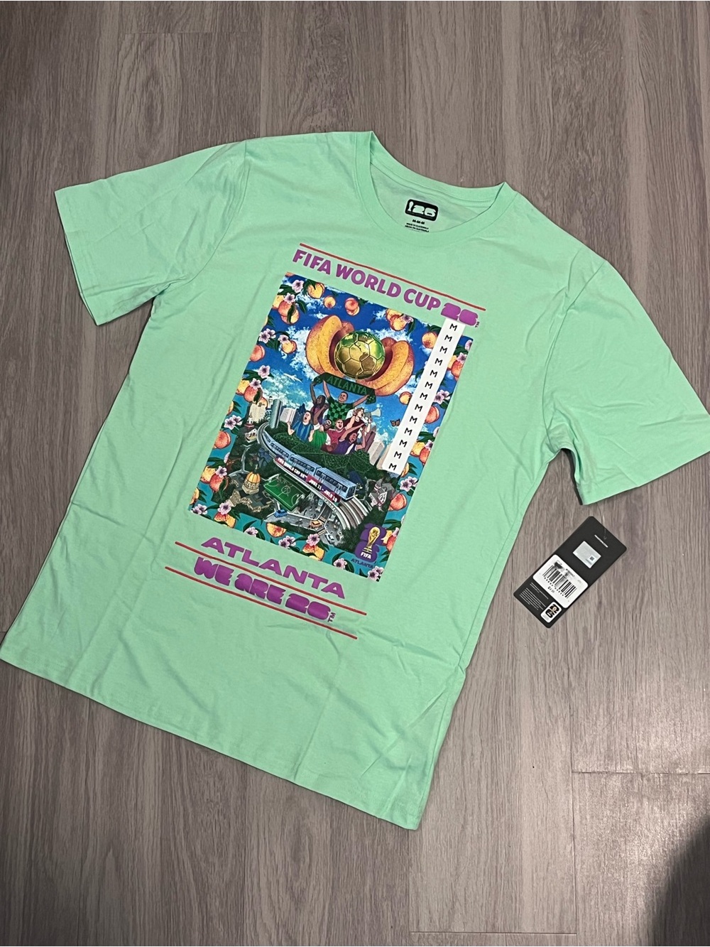 FIFA World Cup Atlanta Poster Graphic Tee - Mint Green
